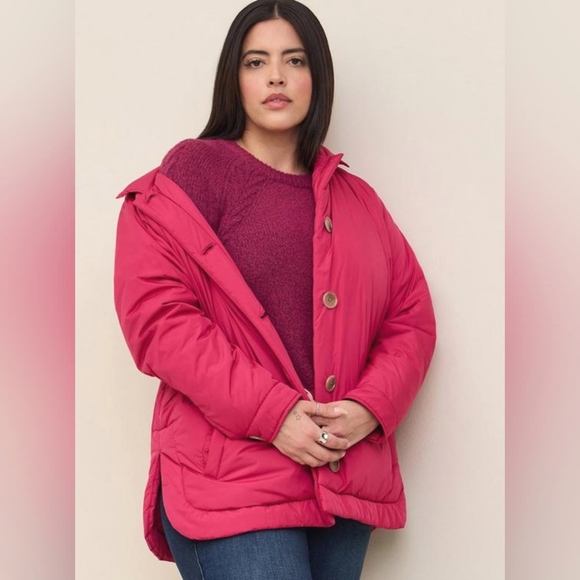 NWT Torrid Poly Fill Shacket - Picture 3 of 6